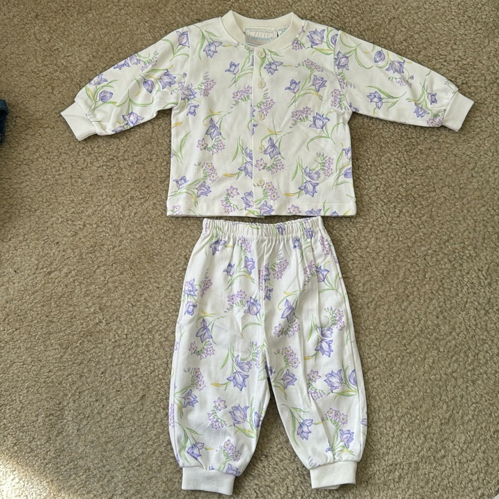 First Impressions 2 piece baby girl outfit NWT 3-6 months